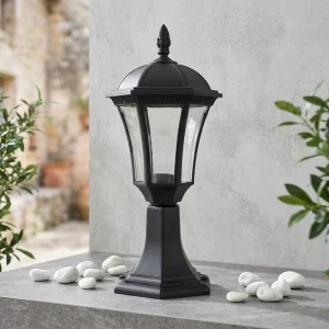 Plastic Material Classical and Outdoor Exterior Vintage Garden Light Post Pillar Light