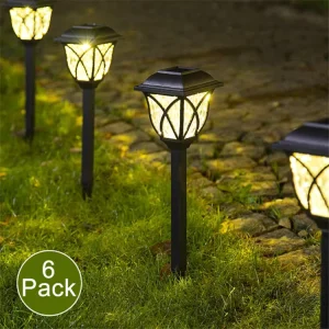 Plastic Outdoor Solar Powered Stake Lighting for Garden Driveway