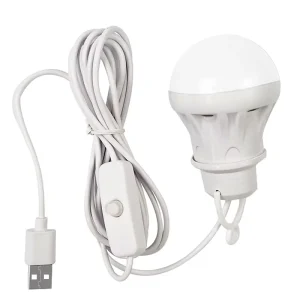 Portable 5V USB Rechargeable LED Lantern and Multi-Tool Camping Lamp for Hiking and Fishing