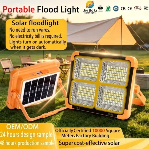 Portable Emergency Rechargeable High-Power Floodlight IP65 LED 120 Beam ABS Remote Control