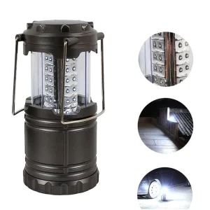Portable Magnetic LED Lantern, Collapsible 30-LED Outdoor Camping Lantern