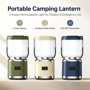 Portable Rechargeable Lantern Outdoor Waterproof Hanging LED Tent Lamp 30m Beam Range Dimmable Emergency Light for Camping