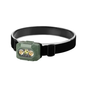 Portable Rechargeable Multicolor LED Headlamp with Wave Sensor for Camping