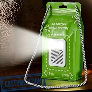 Portable Saltwater Emergency Light Outdoor Camping Light 3 LEDs 50 Lumens Reusable