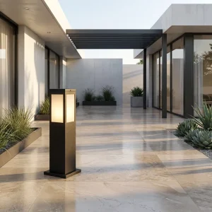 Professional Grade Rust Proof Baking Finish Waterproof Integrated Solar Garden Light for Residential Area Pathway