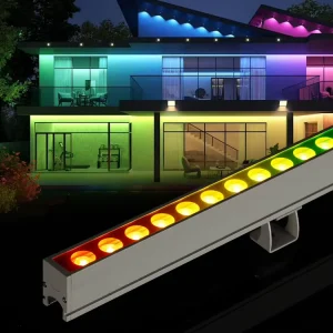 Professional Stage Lighting IP66 Outdoor Waterproof LED Strip Pixel Bar Wash 12W RGB LED Facade Light