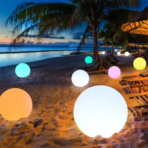 Quality Outdoor Led Solar Garden Lamp Beach Lawn Waterproof Led Ball Sphere Lamp for Night Club, Beach, Swimming Pool