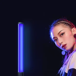 RGB Colorful Rechargeable LED Linear Light Tube Handheld Lamp with Ambient Decorative Fill Light for Indoor Use