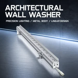 RGB LED Wall Washer Light Strip, IP65, Aluminum, Exterior Building Light