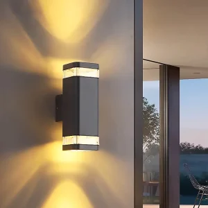 RGB Outdoor up and Down Light Wall Lamp APP Control Stainless Steel Waterproof Super Bright Led Dimming Outdoor Staircase Aisle