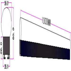 RGB Pixel Tube Light 24V IP67 DMX Outdoor Building Lighting