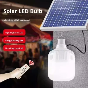 RTOP Solar IP65 Rechargeable Outdoor Indoor Garden Light Bulb 6000K Daylight 100 Lumens Small Night Light