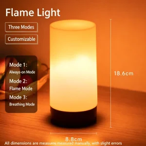 Rechargeable LED Bar Table Lamp, Outdoor Camping and Ambient Light for Cafes and Restaurants