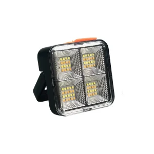 Rechargeable Solar LED Emergency Light Magnet Waterproof ABS Portable Camping & Home Use IP65 4800mAh 6 8H 4 Lamp Flood Lights