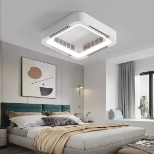 Remote Control BLDC Bladeless LED Ceiling Fan with Light