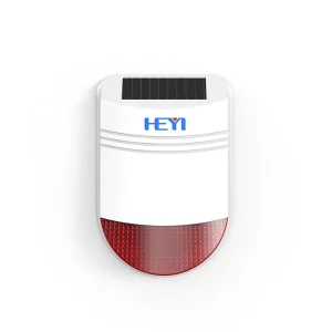 Remote Control Solar Loud Sound Light Alarm Lamp Outdoor Security Alarm Siren PIR Motion Sensor Voice Alarm IP66 Waterproof