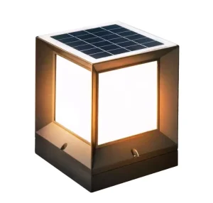 Retro IP65 Waterproof DC5V LED Solar Pole Light For Outdoor Door Courtyard Iron Body E27 Base For Home Decor Solar Fence