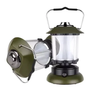 Retro Portable USB Rechargeable Camping Lantern for Tent Travel and Outdoor Use