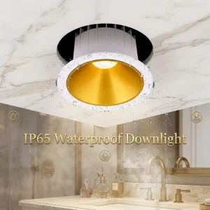 Round Commercial LED Downlight, IP44/IP65, Waterproof and Dustproof, 10W/20W/30W/40W, for Outdoor, Hotels and Bathrooms