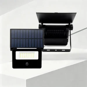 SF005 10W 20W ABS/Aluminum Solar Wall Light IP65 Outdoor Removable Bracket Foldable Photovoltaic Panel LED Floodlight