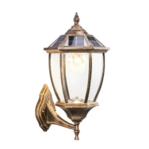 SMD 2W Aluminum Led Solar Wall Light for Outdoor Entry Light Door Post Villa Waterproof Garden Home Landscape Lighting