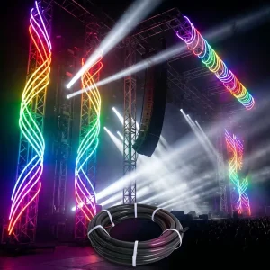 SPI Addressable RGBW LED Neon Flex 360 Round Silicone Tube IP65 Waterproof Rope Light for Nightclub KTV Bar Atmosphere Decor