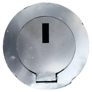 Semi Auto Rising Bollard Gas Spring Assisted 304 Stainless Steel No Power Access Control Key Lock Security