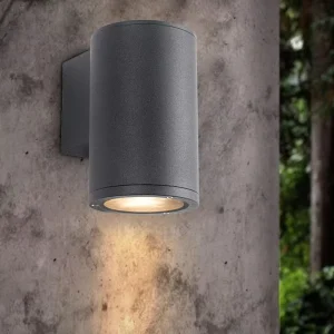 Single Head LED Outdoor Wall Lamp with Aluminum Body Downward Lighting for Courtyard & Garden IP65 Rating