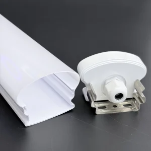 Slim 1.2m Full PC LED Tri-proof Light Housing IP65 Waterproof Vapor Tight Extrusion Batten Fixture Kit Industrial Workshop