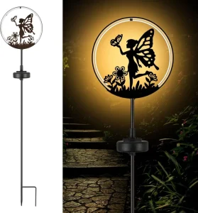 Small Outdoor Waterproof Iron Solar LED Animal Lamp with Voice Control