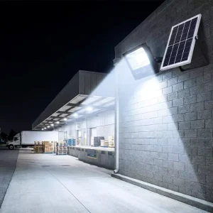 Solar 1000W LED Flood Light IP66 Plastic Outdoor Remote Control
