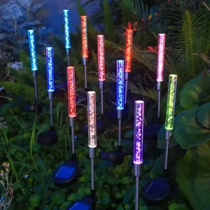 Solar Bubble Stick Plug-In Lamp Outdoor Waterproof IP65 Acrylic Reed Garden Landscape Atmosphere Decorative Lamp