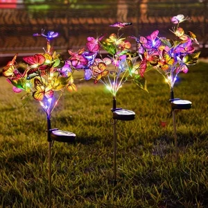 Solar Butterfly Light, IP65 Waterproof Outdoor Garden Landscape Lawn Path Light