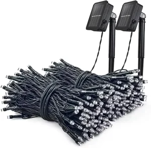Solar Christmas Outdoor Waterproof Garden String Lights 72FT 200 LED 8 Modes Fairy Lights for Yard Porch Camping Decoration