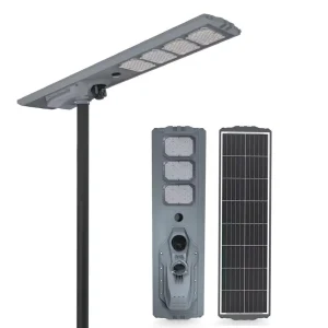 Solar Energy Integrated Large Street Light IP65 Waterproof 6000K 6500 Lumens Intelligent Light Control High Power