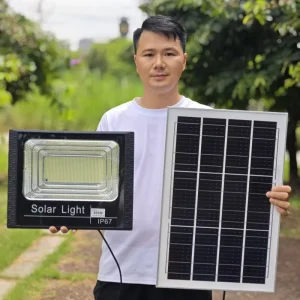 Solar Floodlight Outdoor Waterproof High Brightness Intelligent Sensing 100W 500W1000W LED Solar Garden Light