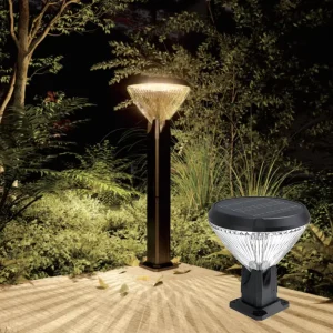 Solar Garden Light Charging Battery IP65 Waterproof Yard Park Bollard Light Road Decoration Outdoor Lawn Landscape Lights