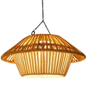 Solar Handwoven Iron Frame LED Ceiling Light Outdoor Hanging Tree Lamp Soft Warm White DIY