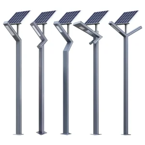 Solar IP65 Rated Road Garden Lights Outdoor Aluminum Profile Landscape Lights with 7 meter Shaped Design High Luminous Flux