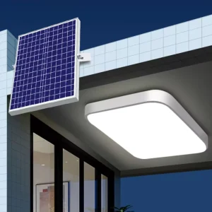 Solar Indoor/Outdoor LED Ceiling Pendant Light, Rustic Style, for Balcony and Kitchen