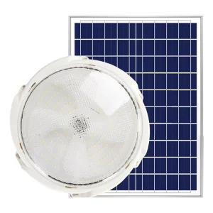 Solar LED Ceiling Light 50W/300W for Indoor and Outdoor Use with Remote Control, IP65 Waterproof, Garden Lighting