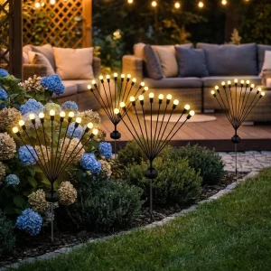 Solar LED Dandelion Stake Light, IP65 Waterproof Outdoor Garden Path Lawn Landscape Light
