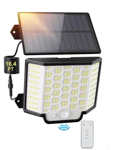Solar LED Flood Light Garden Light with Remote Control