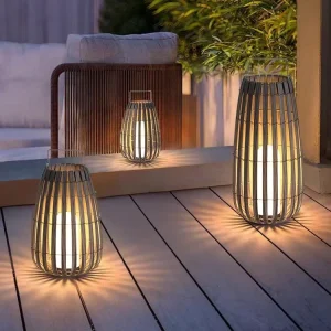 Solar LED IP65 Waterproof Outdoor Garden Lights for Villa Lawn Terrace Atmosphere Lighting