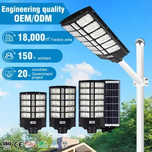 Solar LED Lighting System Outdoor Waterproof Garden Solar Street Light 800W 1000W 1200W