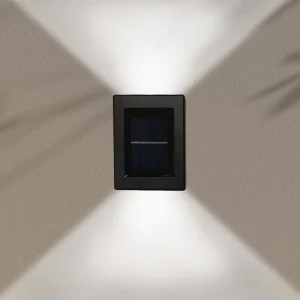 Solar LED Outdoor Garden Fence Wash Light with Upward and Downward Emission
