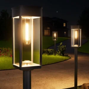 Solar LED Outdoor Garden Pathway Lights Waterproof IP65 Filament Lamp