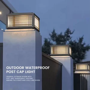 Solar LED Outdoor Lamp IP55 Waterproof Fence Pillar Gate Landscape Lights with Battery Power for Garden Use