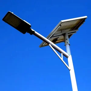 Solar LED Street Light Lamps with Stainless Steel Hot-Dip Galvanized Poles 3M-12M Height 200km/h Wind Resistant 5-Year Warranty