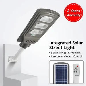 Solar LED Street Light Outdoor Integrated Street Light Motion Sensor Street Light IP66 Waterproof Super Bright Street Light